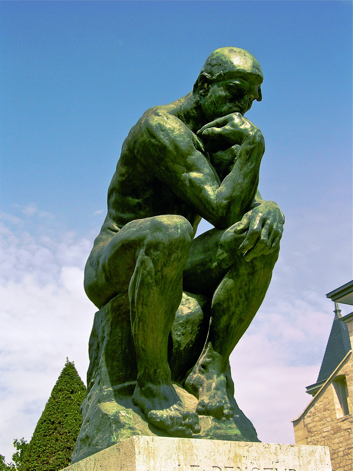 Photograph of The Thinker, by Rodin